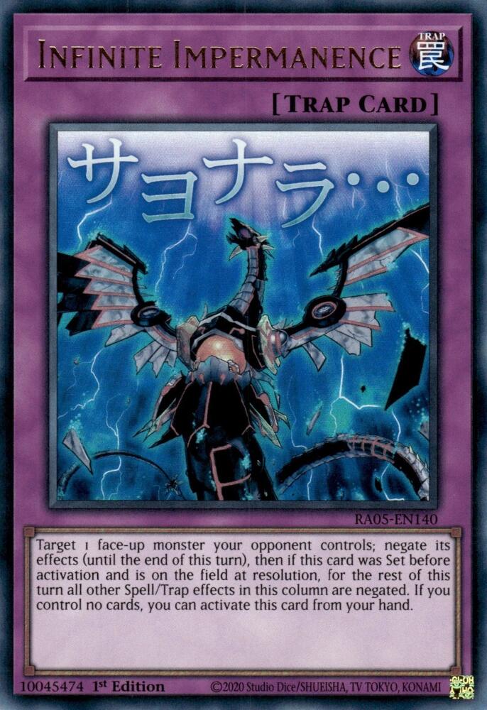Infinite Impermanence [RA05-EN140] Ultra Rare | Gear Gaming Fayetteville