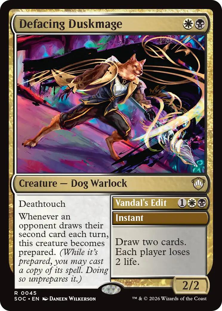 Defacing Duskmage [Secrets of Strixhaven Commander] | Gear Gaming Fayetteville