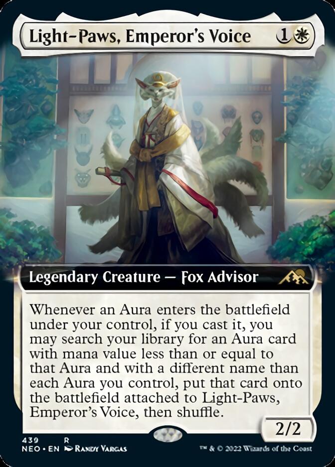 Light-Paws, Emperor's Voice (Extended Art) [Kamigawa: Neon Dynasty] | Gear Gaming Fayetteville