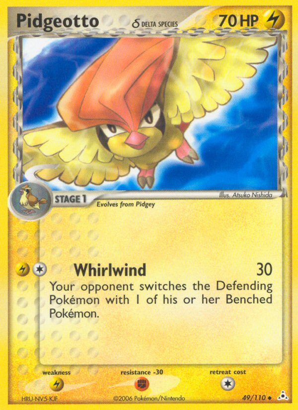Pidgeotto (49/110) (Delta Species) [EX: Holon Phantoms] | Gear Gaming Fayetteville