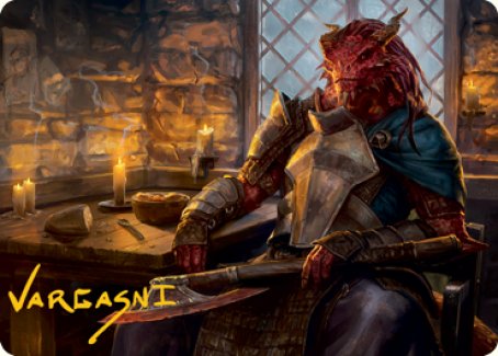 Jaded Sell-Sword Art Card (Gold-Stamped Signature) [Dungeons & Dragons: Adventures in the Forgotten Realms Art Series] | Gear Gaming Fayetteville