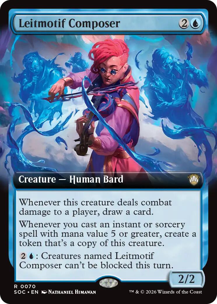 Leitmotif Composer (Extended Art) [Secrets of Strixhaven Commander] | Gear Gaming Fayetteville