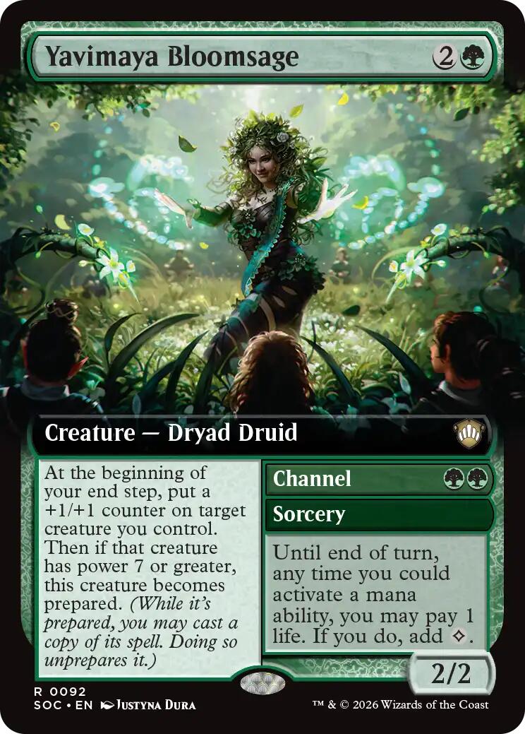 Yavimaya Bloomsage (Extended Art) [Secrets of Strixhaven Commander] | Gear Gaming Fayetteville