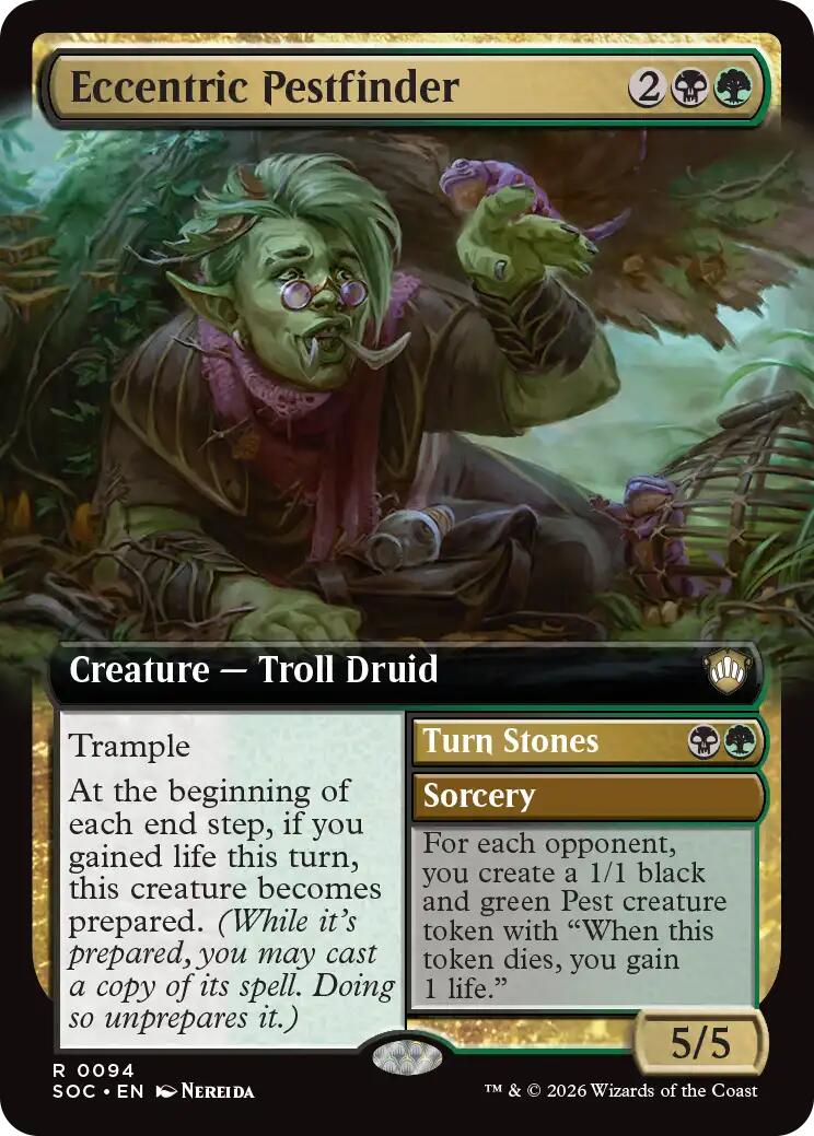 Eccentric Pestfinder (Extended Art) [Secrets of Strixhaven Commander] | Gear Gaming Fayetteville