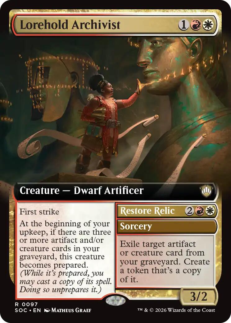 Lorehold Archivist (Extended Art) [Secrets of Strixhaven Commander] | Gear Gaming Fayetteville