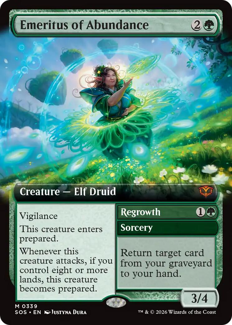Emeritus of Abundance (Extended Art) [Secrets of Strixhaven] | Gear Gaming Fayetteville