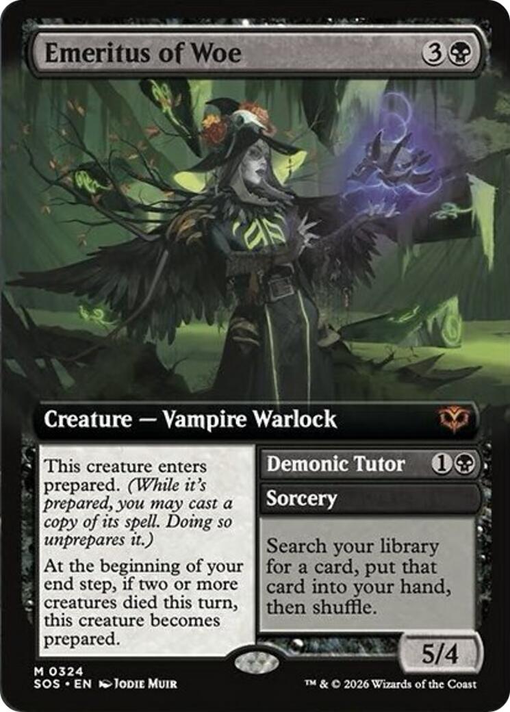 Emeritus of Woe (Extended Art) [Secrets of Strixhaven] | Gear Gaming Fayetteville