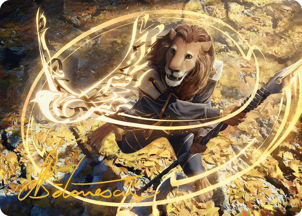 Eager Glyphmage Art Card (Gold-Stamped Signature) [Secrets of Strixhaven Art Series] | Gear Gaming Fayetteville