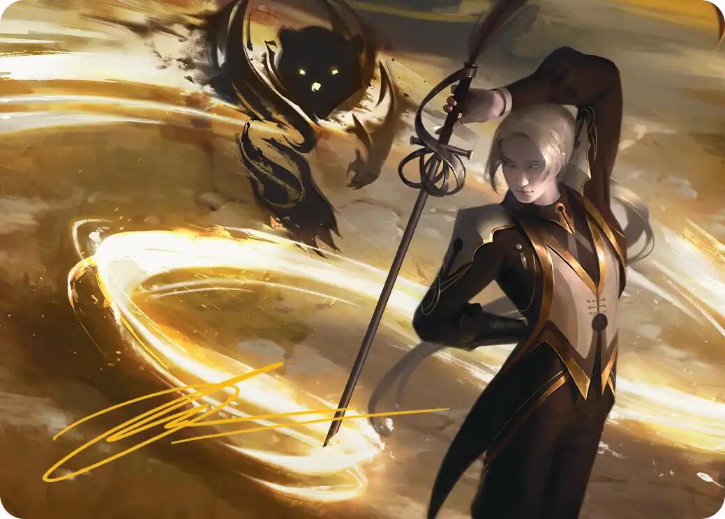Rapier Wit Art Card (Gold-Stamped Signature) [Secrets of Strixhaven Art Series] | Gear Gaming Fayetteville