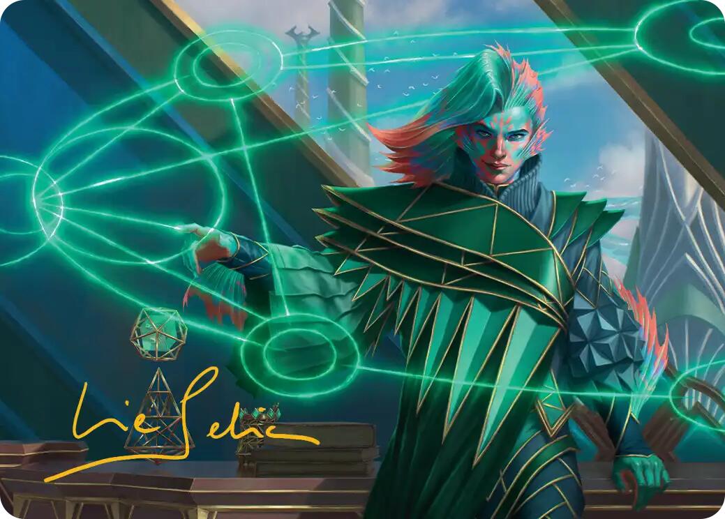 Nev, the Practical Dean Art Card (Gold-Stamped Signature) [Secrets of Strixhaven Art Series] | Gear Gaming Fayetteville