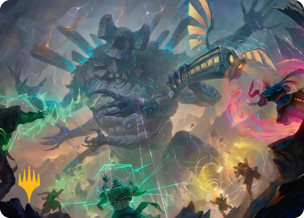 Moment of Reckoning Art Card (Gold-Stamped Planeswalker Symbol) [Secrets of Strixhaven Art Series] | Gear Gaming Fayetteville