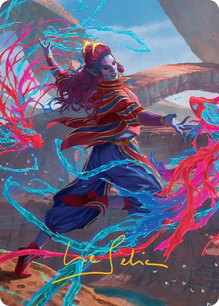 Rootha, Mastering the Moment Art Card (Gold-Stamped Signature) [Secrets of Strixhaven Art Series] | Gear Gaming Fayetteville