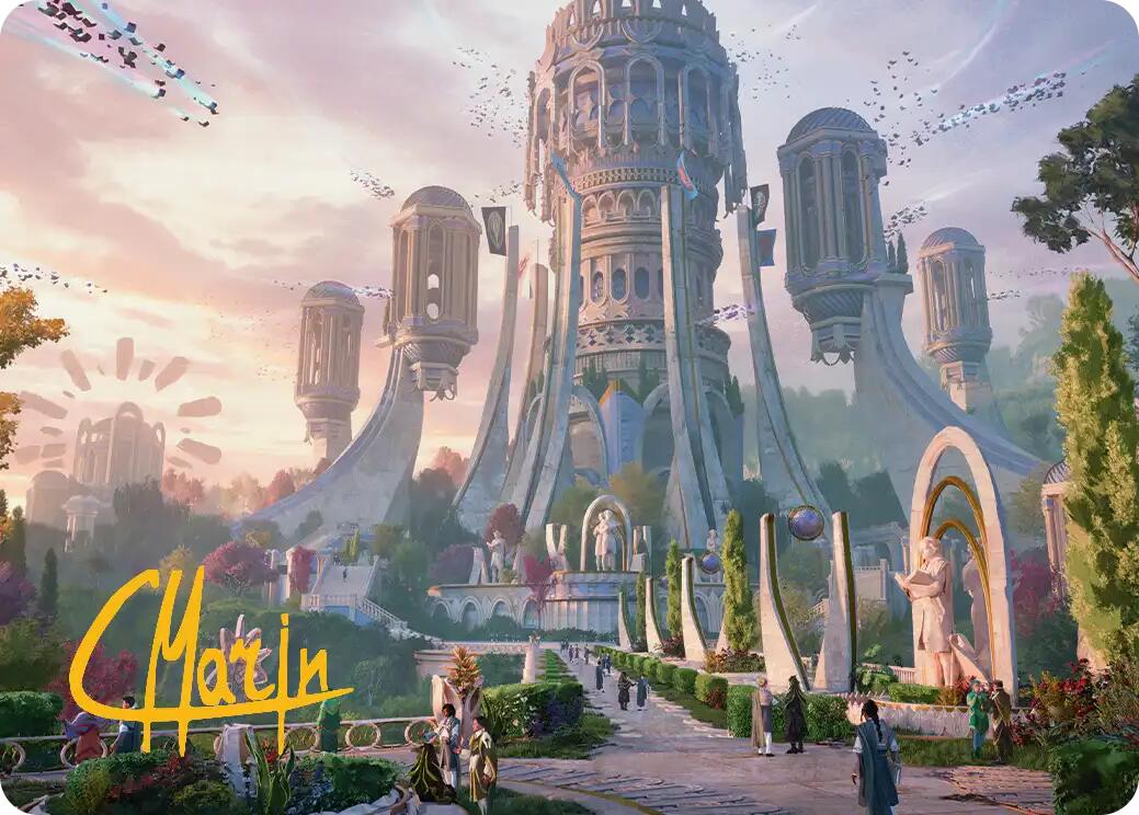 Command Tower Art Card (Gold-Stamped Signature) [Secrets of Strixhaven Art Series] | Gear Gaming Fayetteville