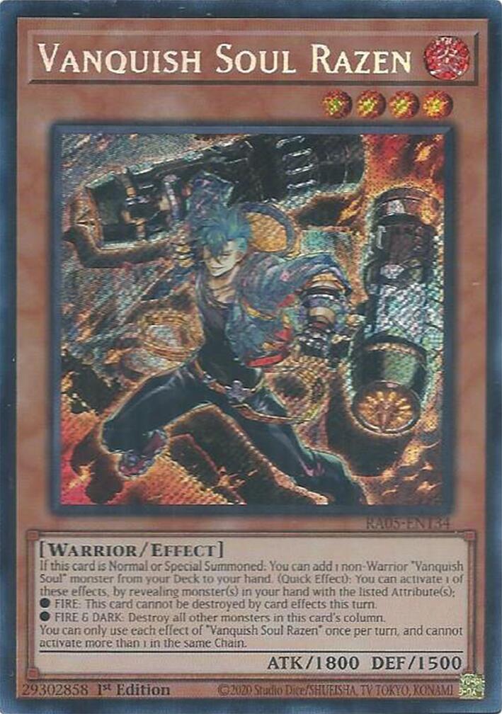 Vanquish Soul Razen (Secret Rare) [RA05-EN134] Secret Rare | Gear Gaming Fayetteville