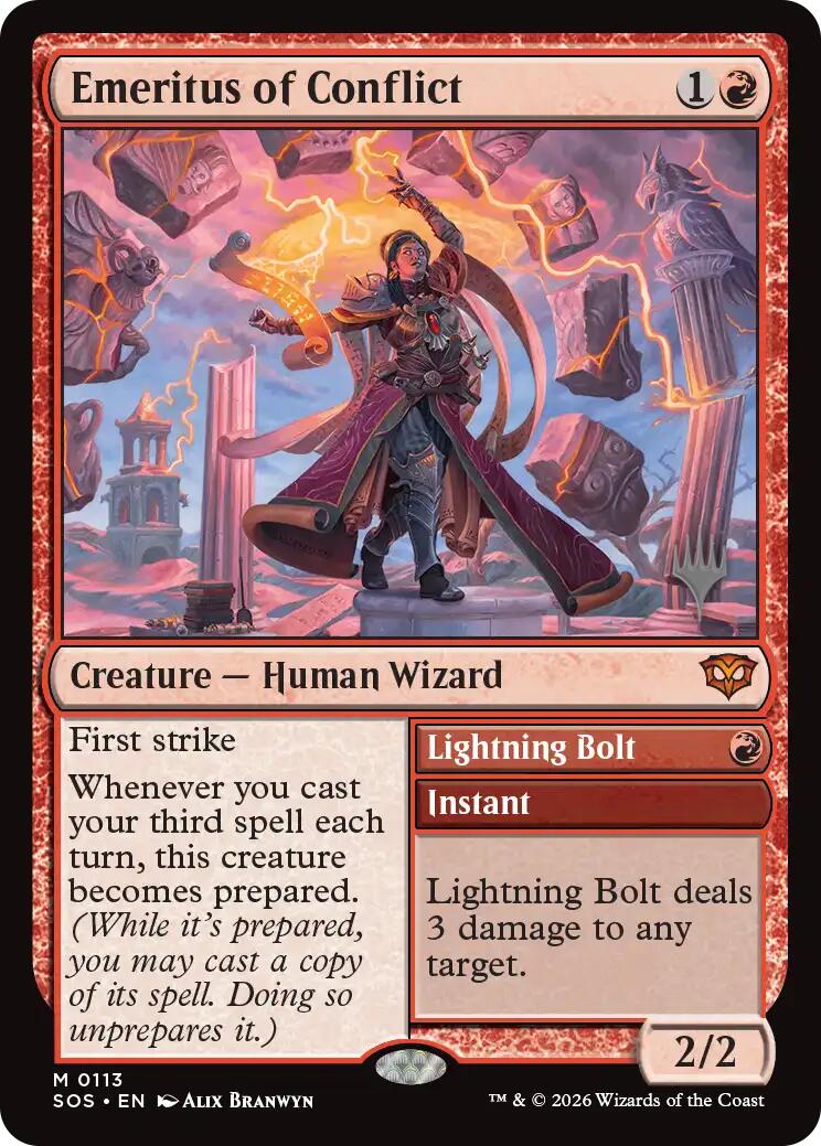Emeritus of Conflict [Secrets of Strixhaven Promos] | Gear Gaming Fayetteville