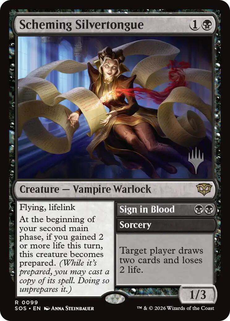 Scheming Silvertongue [Secrets of Strixhaven Promos] | Gear Gaming Fayetteville