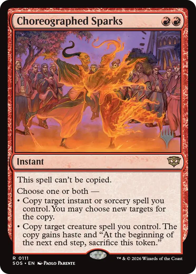Choreographed Sparks [Secrets of Strixhaven Promos] | Gear Gaming Fayetteville