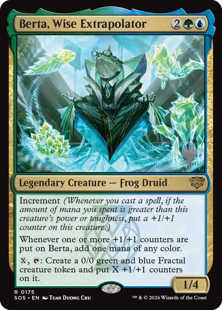 Berta, Wise Extrapolator [Secrets of Strixhaven Promos] | Gear Gaming Fayetteville