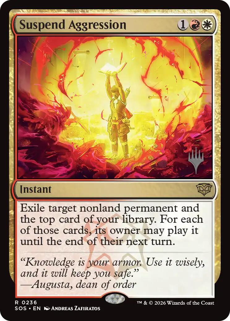 Suspend Aggression [Secrets of Strixhaven Promos] | Gear Gaming Fayetteville