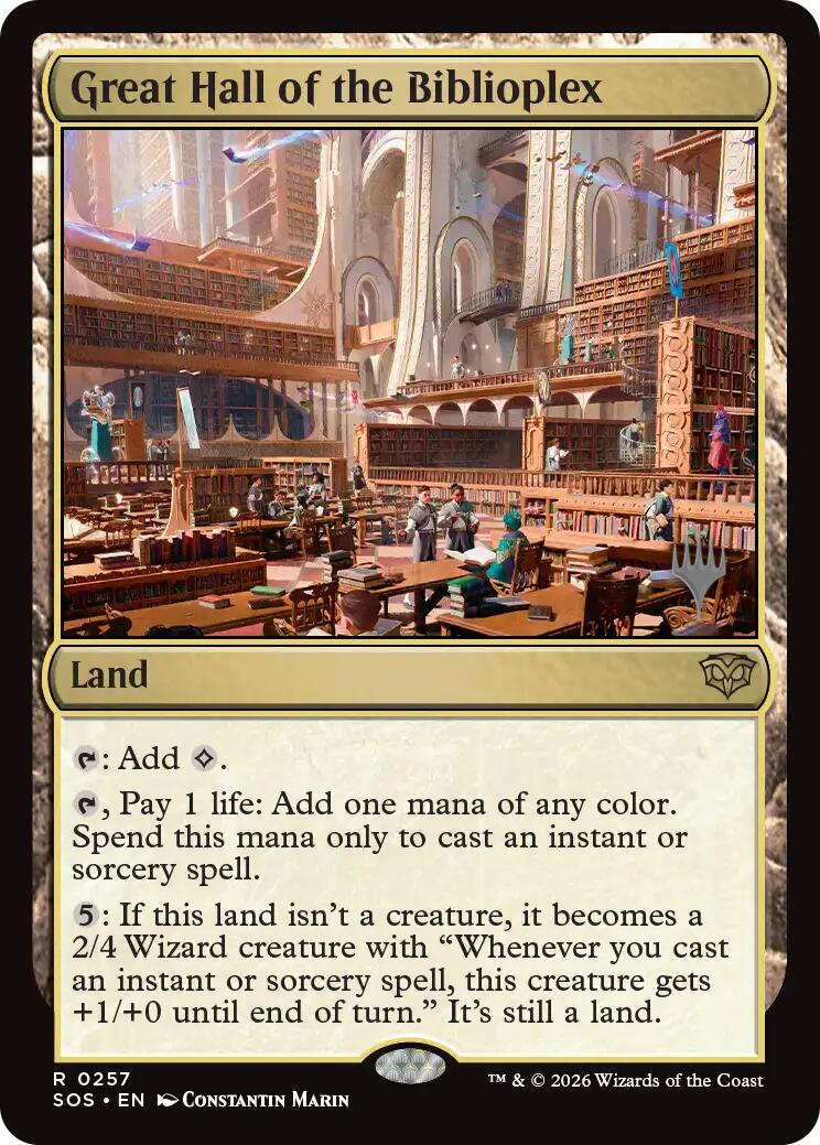 Great Hall of the Biblioplex [Secrets of Strixhaven Promos] | Gear Gaming Fayetteville