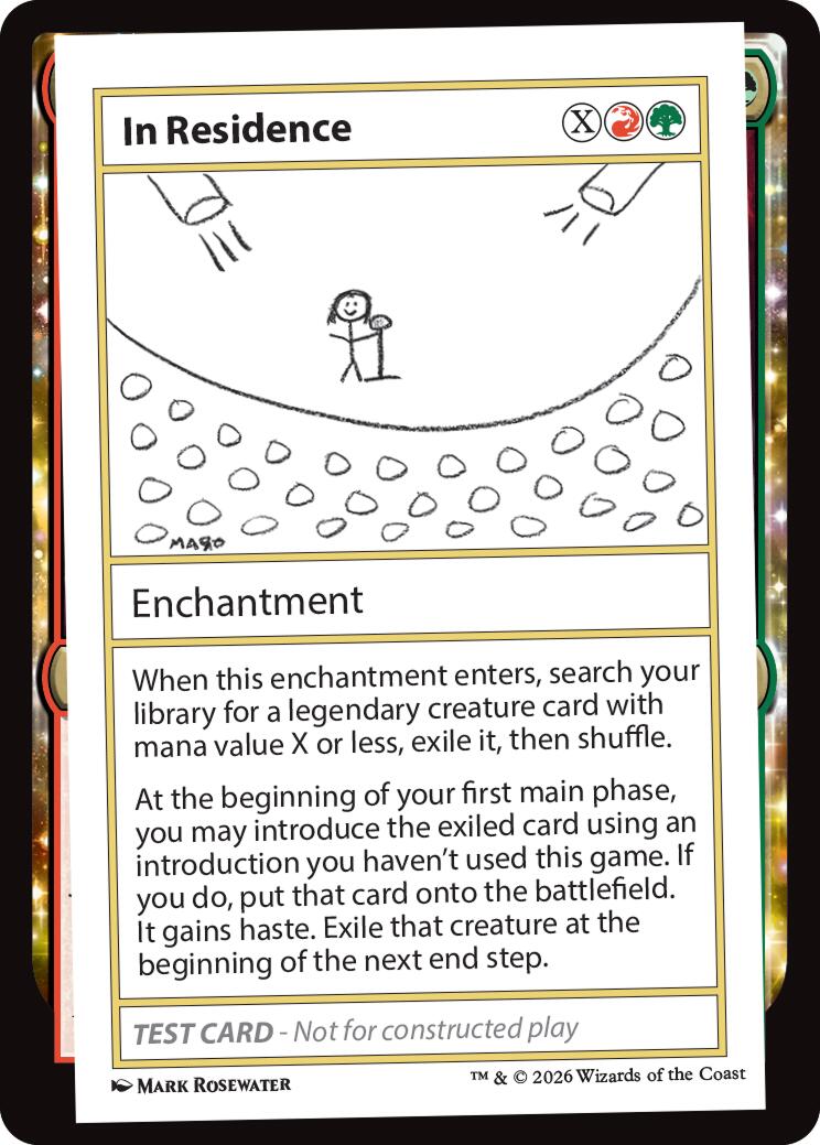 In Residence [Mystery Booster Playtest Cards] | Gear Gaming Fayetteville