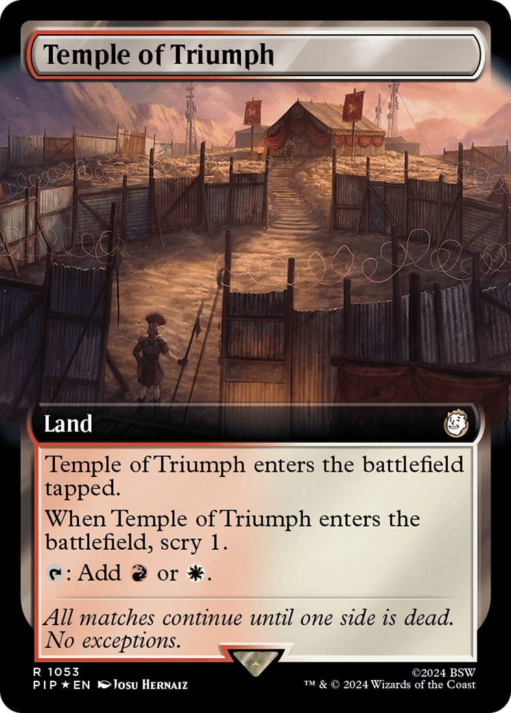 Temple of Triumph (Extended Art) (Surge Foil) [Fallout] | Gear Gaming Fayetteville