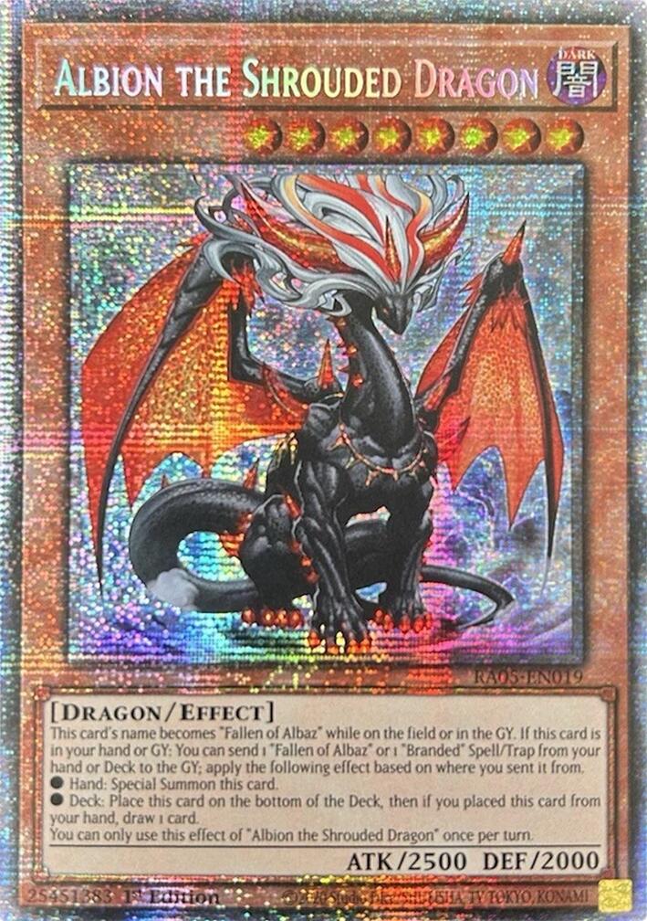 Albion the Shrouded Dragon (Starlight Rare) [RA05-EN019] Starlight Rare | Gear Gaming Fayetteville