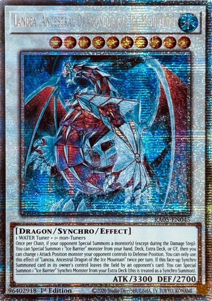 Lancea, Ancestral Dragon of the Ice Mountain (Starlight Rare) [RA05-EN045] Starlight Rare | Gear Gaming Fayetteville