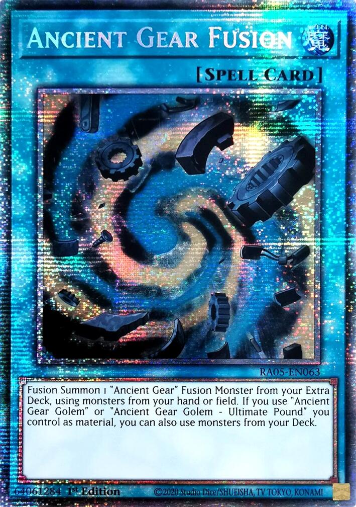 Ancient Gear Fusion (Starlight Rare) [RA05-EN063] Starlight Rare | Gear Gaming Fayetteville