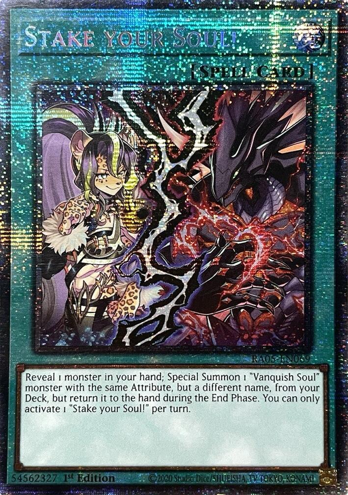 Stake your Soul! (Starlight Rare) [RA05-EN069] Starlight Rare | Gear Gaming Fayetteville