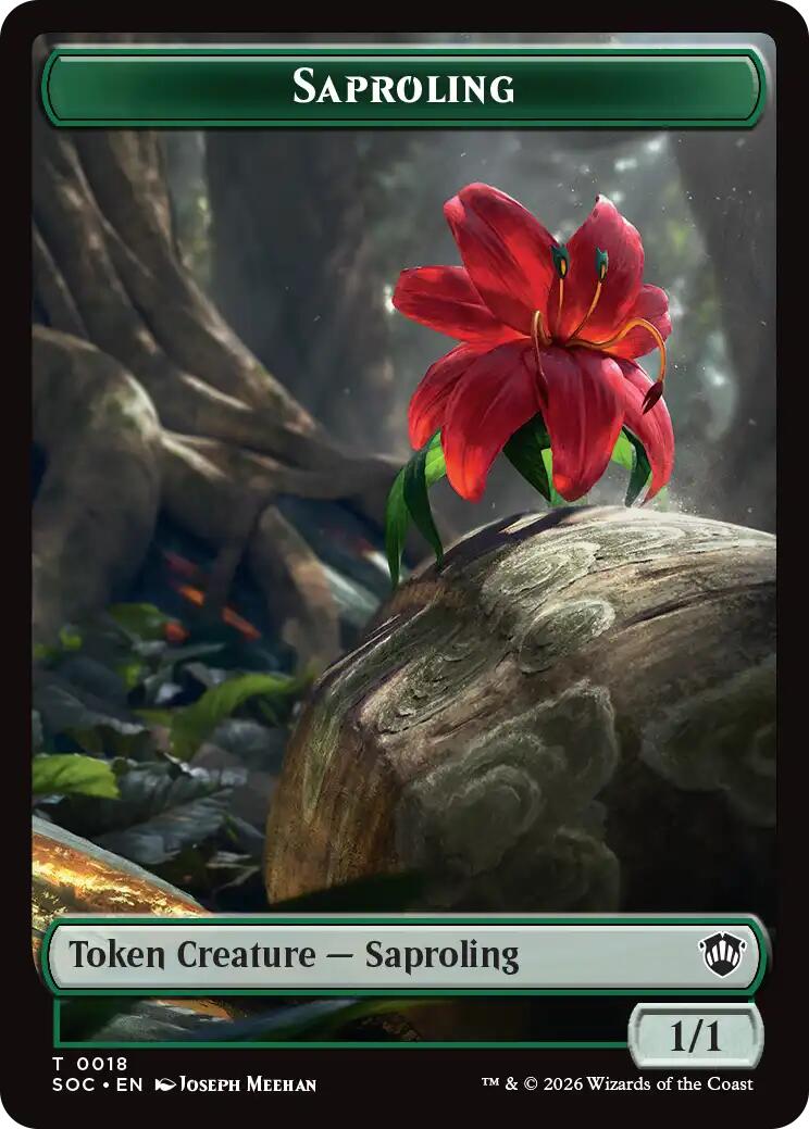 Saproling // Pest (0023) Double-Sided Token [Secrets of Strixhaven Commander Tokens] | Gear Gaming Fayetteville