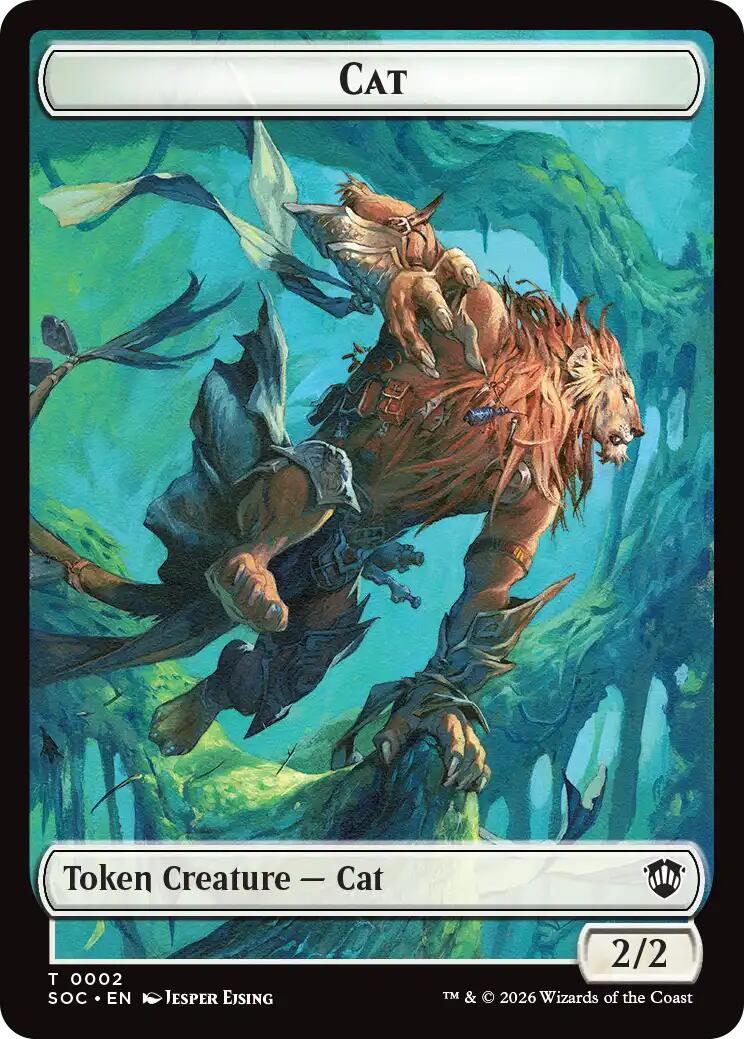 Cat // Inkling (0022) Double-Sided Token [Secrets of Strixhaven Commander Tokens] | Gear Gaming Fayetteville