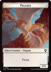 Pegasus // Inkling (0022) Double-Sided Token [Secrets of Strixhaven Commander Tokens] | Gear Gaming Fayetteville