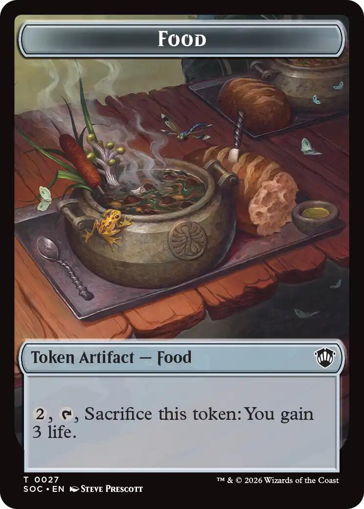 Food // City's Blessing Double-Sided Token [Secrets of Strixhaven Commander Tokens] | Gear Gaming Fayetteville