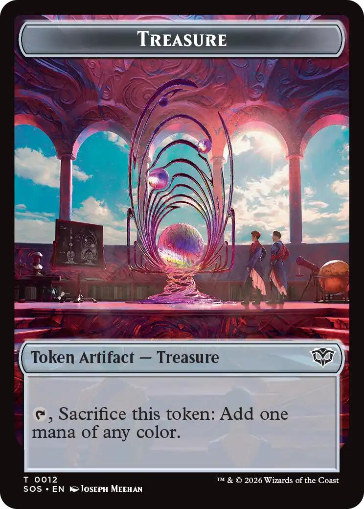 Elemental (0020) // Treasure Double-Sided Token [Secrets of Strixhaven Commander Tokens] | Gear Gaming Fayetteville