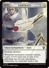 Contract // Pegasus Double-Sided Token [Secrets of Strixhaven Commander Tokens] | Gear Gaming Fayetteville