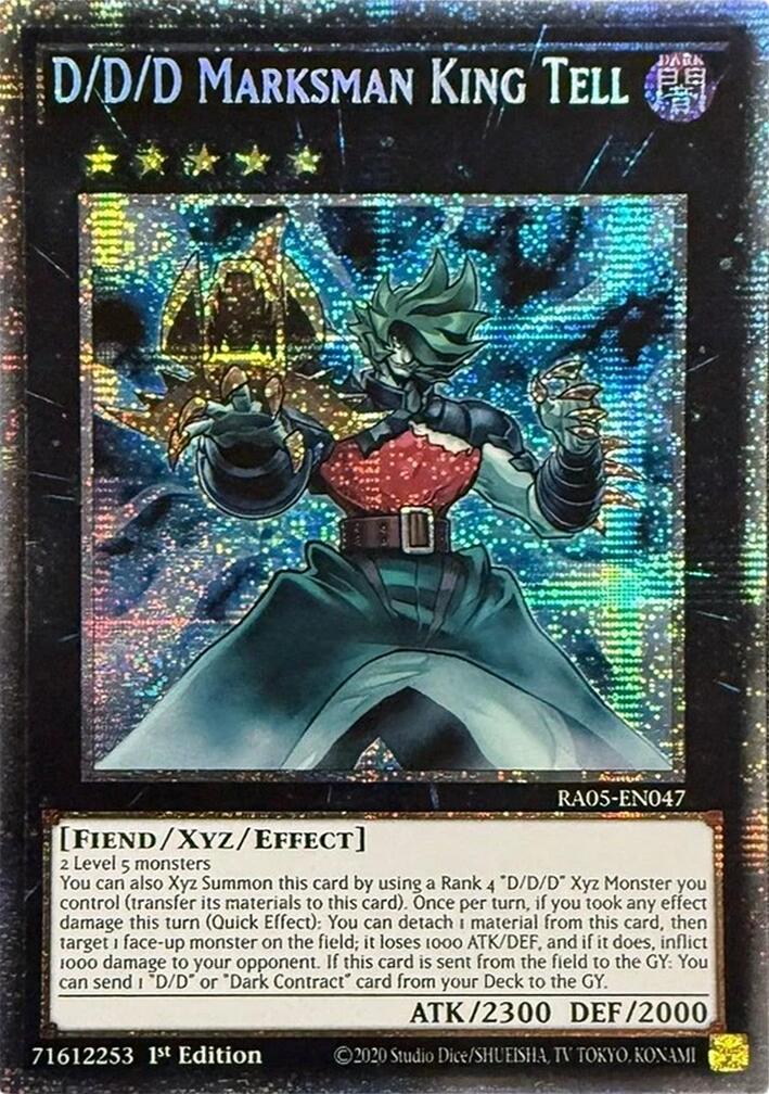D/D/D Marksman King Tell (Starlight Rare) [RA05-EN047] Starlight Rare | Gear Gaming Fayetteville