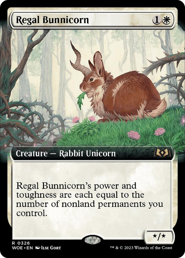 Regal Bunnicorn (Extended Art) [Wilds of Eldraine] | Gear Gaming Fayetteville