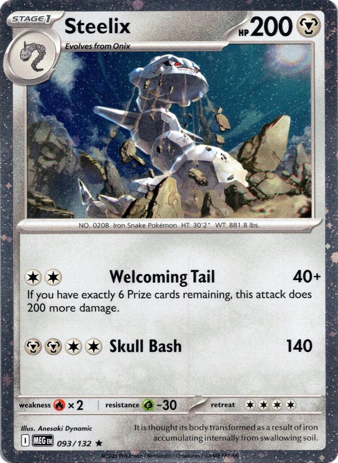 Steelix (093/132) (Cosmos Holo) [Mega Evolution: Base Set] | Gear Gaming Fayetteville