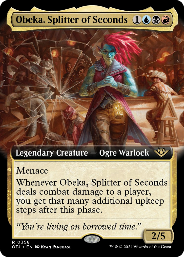 Obeka, Splitter of Seconds (Extended Art) [Outlaws of Thunder Junction] | Gear Gaming Fayetteville