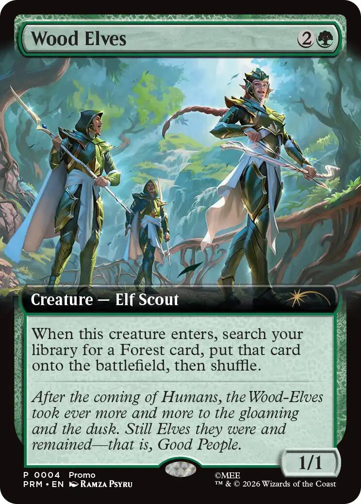 Wood Elves (Extended Art) [Media Promos] | Gear Gaming Fayetteville