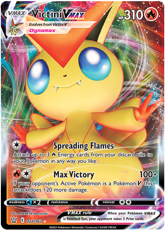 Victini VMAX (022/163) [Sword & Shield: Battle Styles] | Gear Gaming Fayetteville