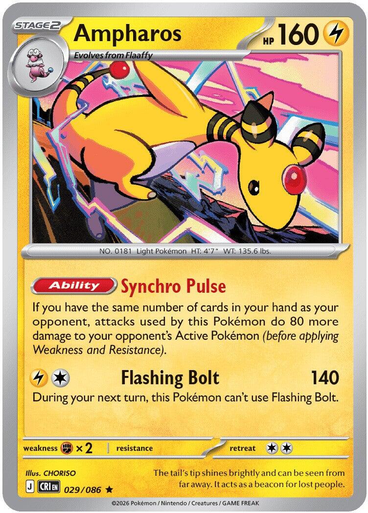 Ampharos (029/086) [Mega Evolution: Chaos Rising] | Gear Gaming Fayetteville