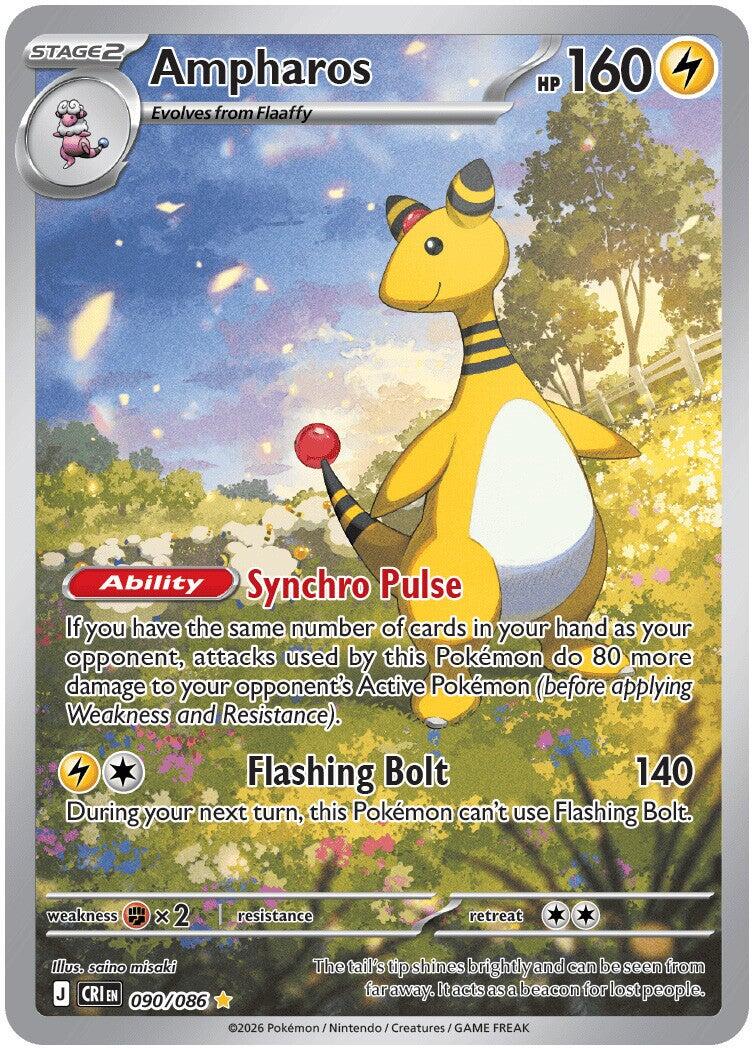 Ampharos (090/086) [Mega Evolution: Chaos Rising] | Gear Gaming Fayetteville