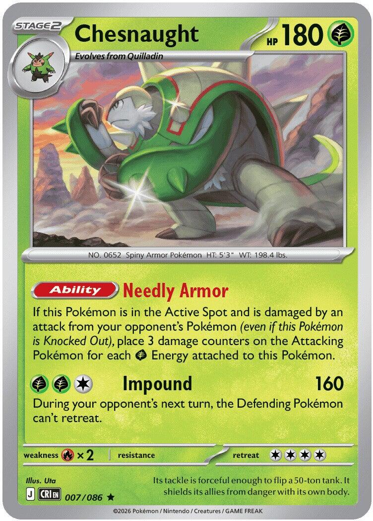 Chesnaught (007/086) [Mega Evolution: Chaos Rising] | Gear Gaming Fayetteville
