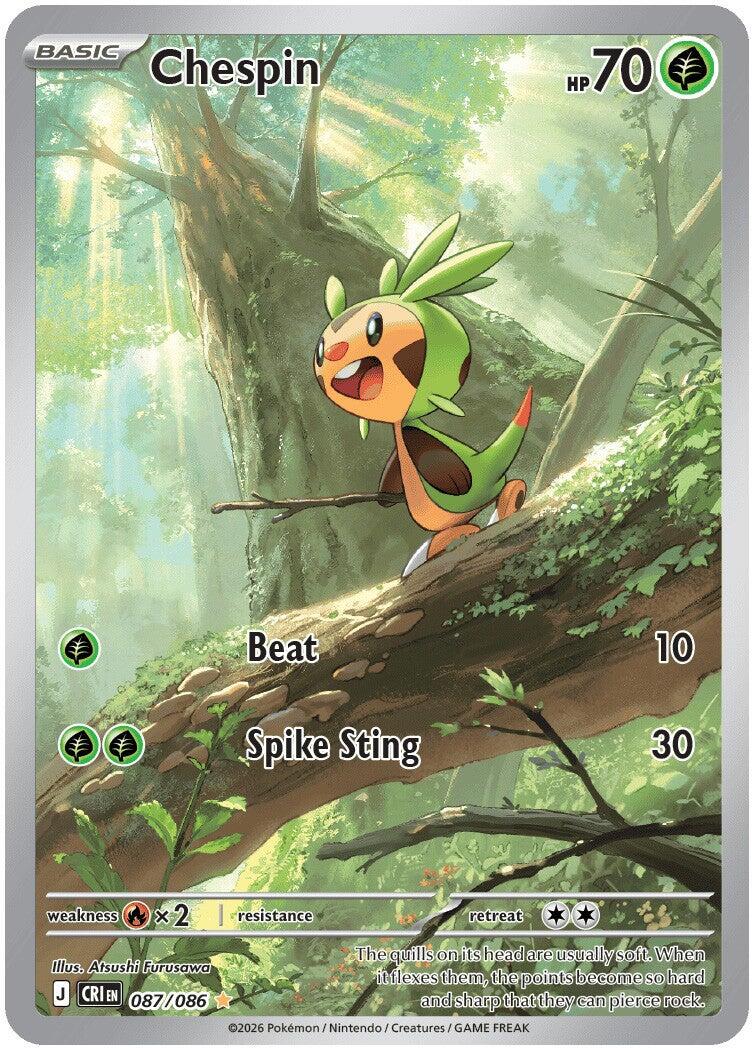 Chespin (087/086) [Mega Evolution: Chaos Rising] | Gear Gaming Fayetteville