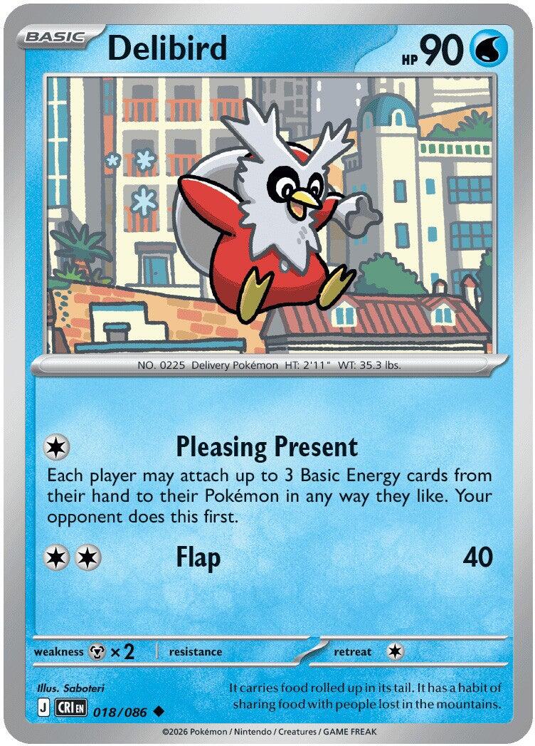 Delibird (018/086) [Mega Evolution: Chaos Rising] | Gear Gaming Fayetteville