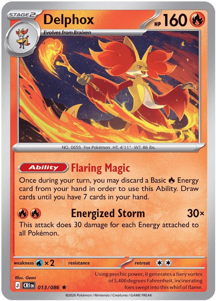 Delphox (013/086) [Mega Evolution: Chaos Rising] | Gear Gaming Fayetteville