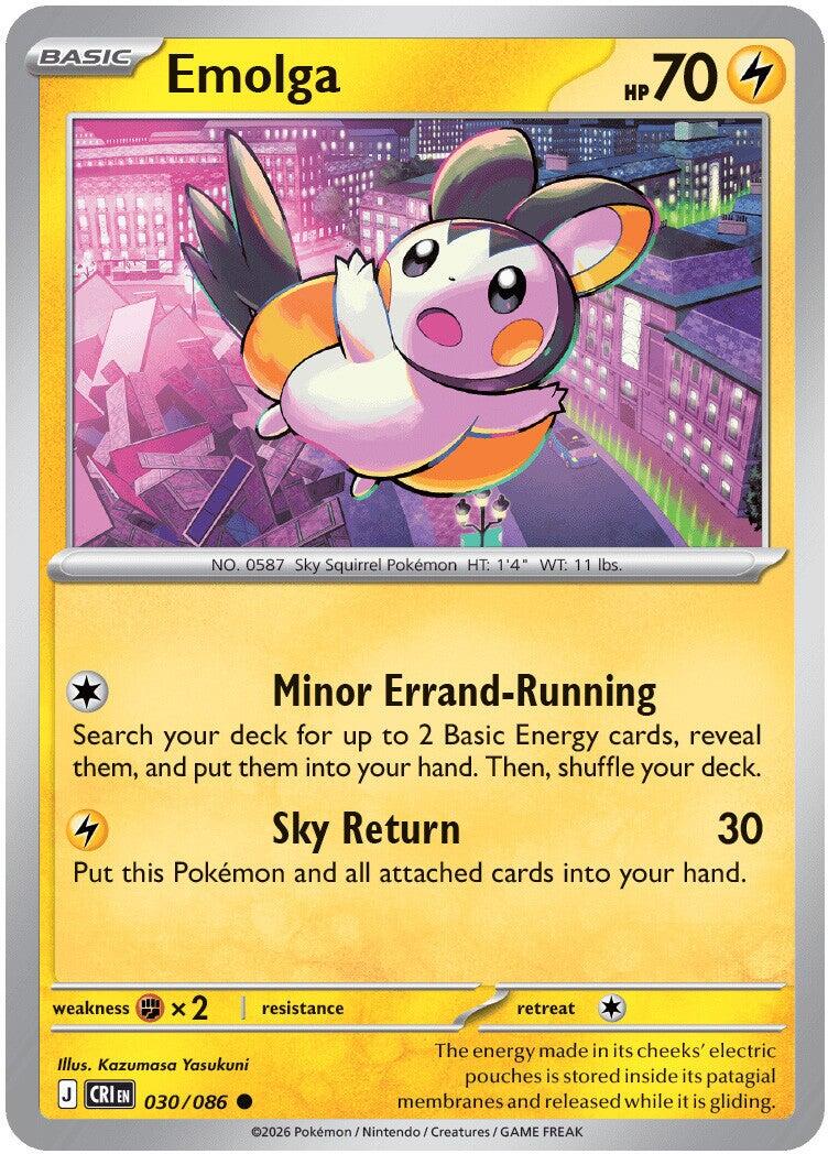 Emolga (030/086) [Mega Evolution: Chaos Rising] | Gear Gaming Fayetteville