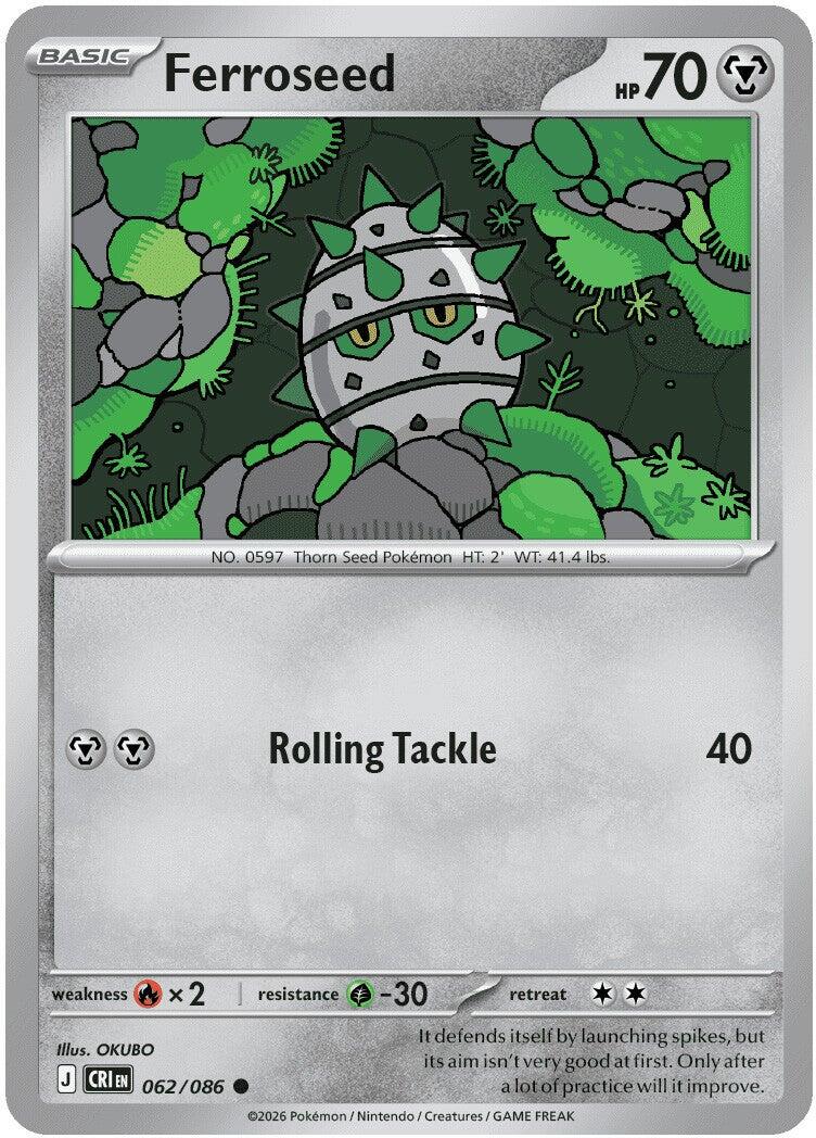 Ferroseed (062/086) [Mega Evolution: Chaos Rising] | Gear Gaming Fayetteville